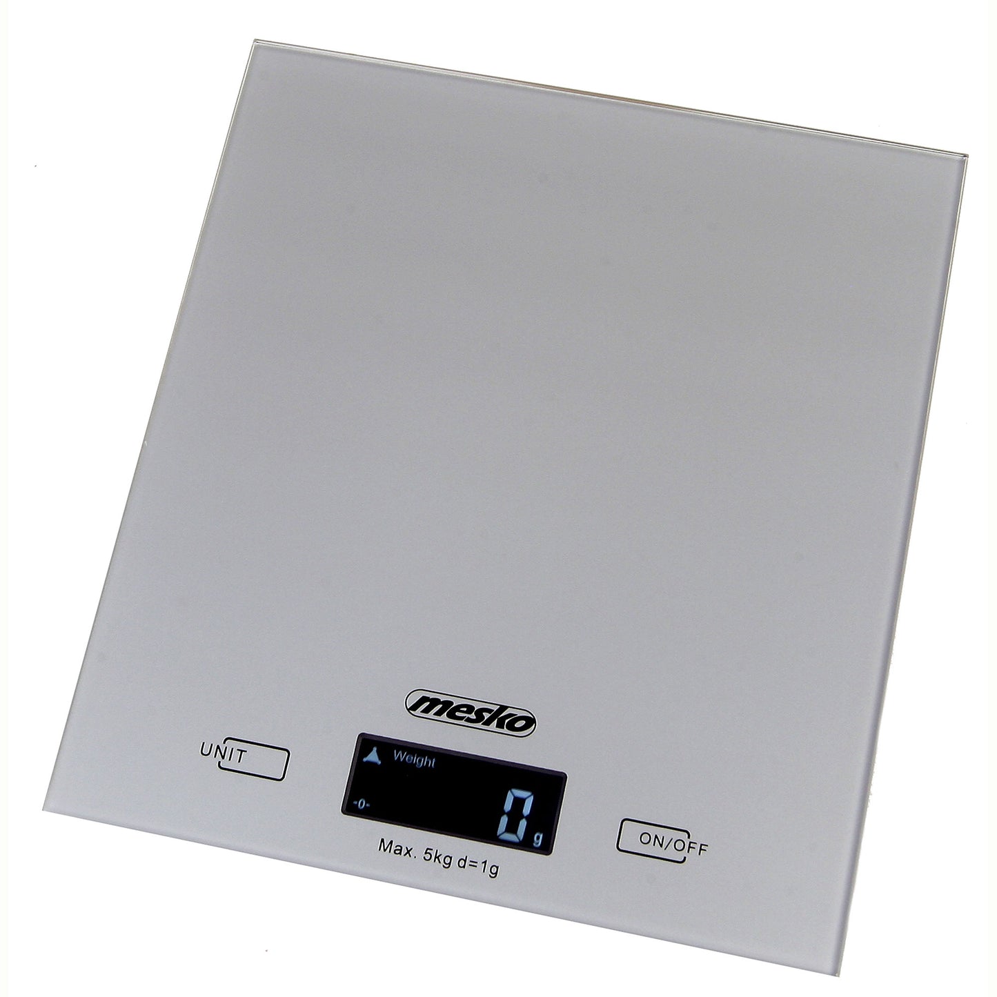 Báscula De Cocina Digital Extraplana, Plataforma Vidrio, Precisión 1gr Hasta 5 Kg, Función Tara Mesko Ms3145 Gris_0