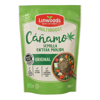Semillas molidas de cáñamo bio Linwoods 200 g