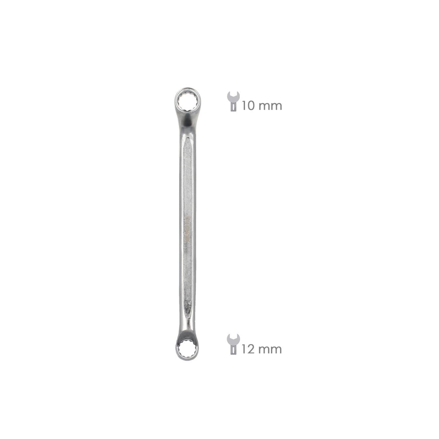 Llave Estrella Acodada Plus Acero Cromo Vanadio 12x13 Din 838. Llave Doble Boca Acodada, Llave Fija Estrella Acodada_1