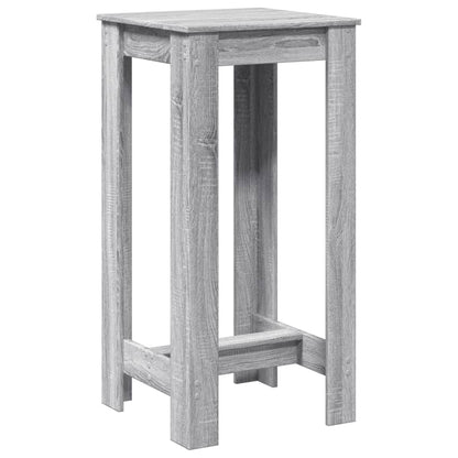 Mesa Alta De Bar Madera Ingeniería Gris Sonoma 51x50x103,5 Cm_0
