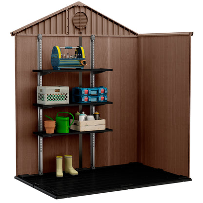 Caseta De Exterior Darwin 6x4 De Keter. 190x122x221 Cm - Marrón_2