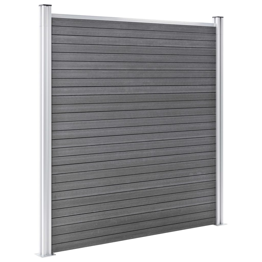 Valla De Jardín De Wpc Gris 526x186 Cm / Vetonek_5
