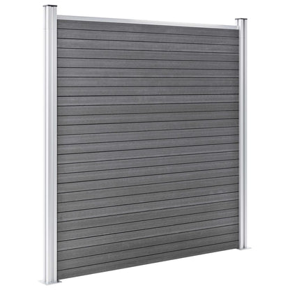 Valla De Jardín De Wpc Gris 1045x186 Cm / Vetonek_0