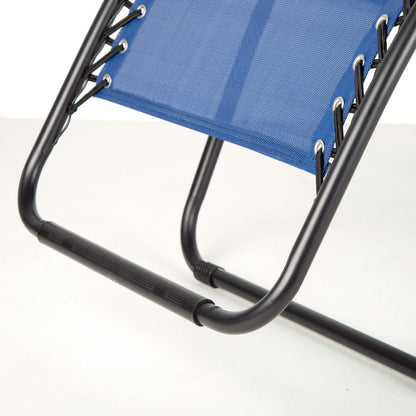 Aktive Silla Plegable Jardín Gravedad Cero Azul 2 Posiciones_4