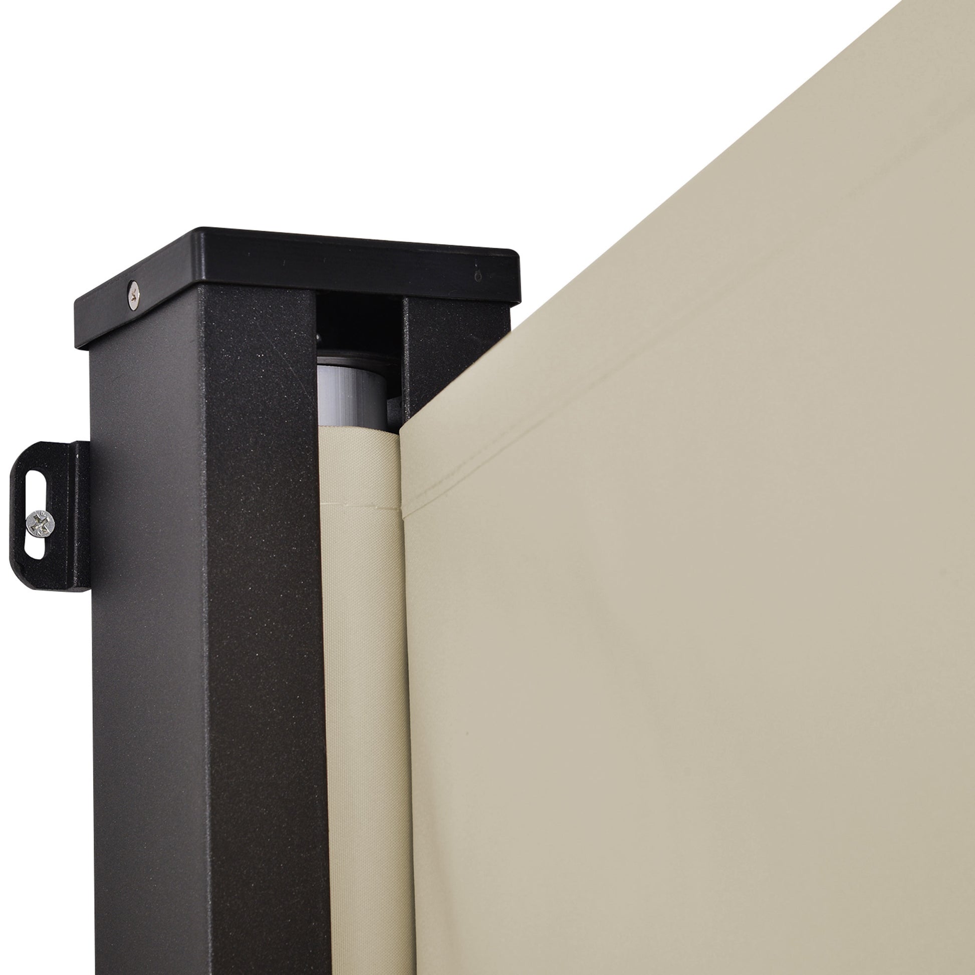 Outsunny Toldo Lateral Retráctil Exterior Espacio Personal 350x180cm Beige_3