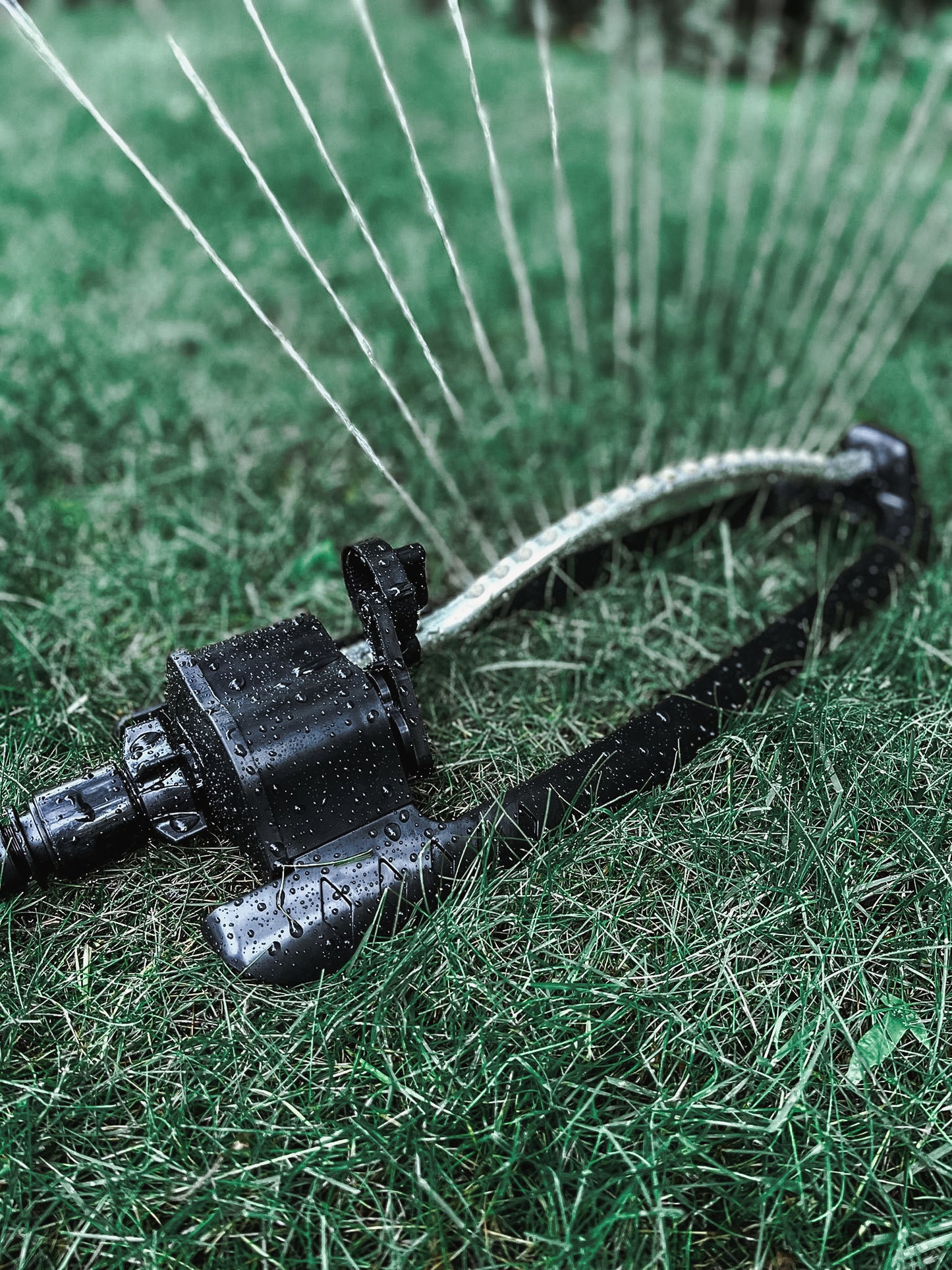 Aspersor - Oscilante, Acero, Plástico, Negro, 47 X 16,5 X 9 Cm_2