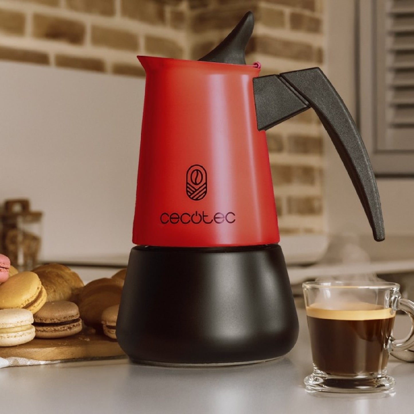 Cecotec Cafetera Italiana Piccolina 600 Red. 300ml, 6 Tazas De Café, Acero Inoxidable, Apta Todas Superficies, Filtro Pr_2