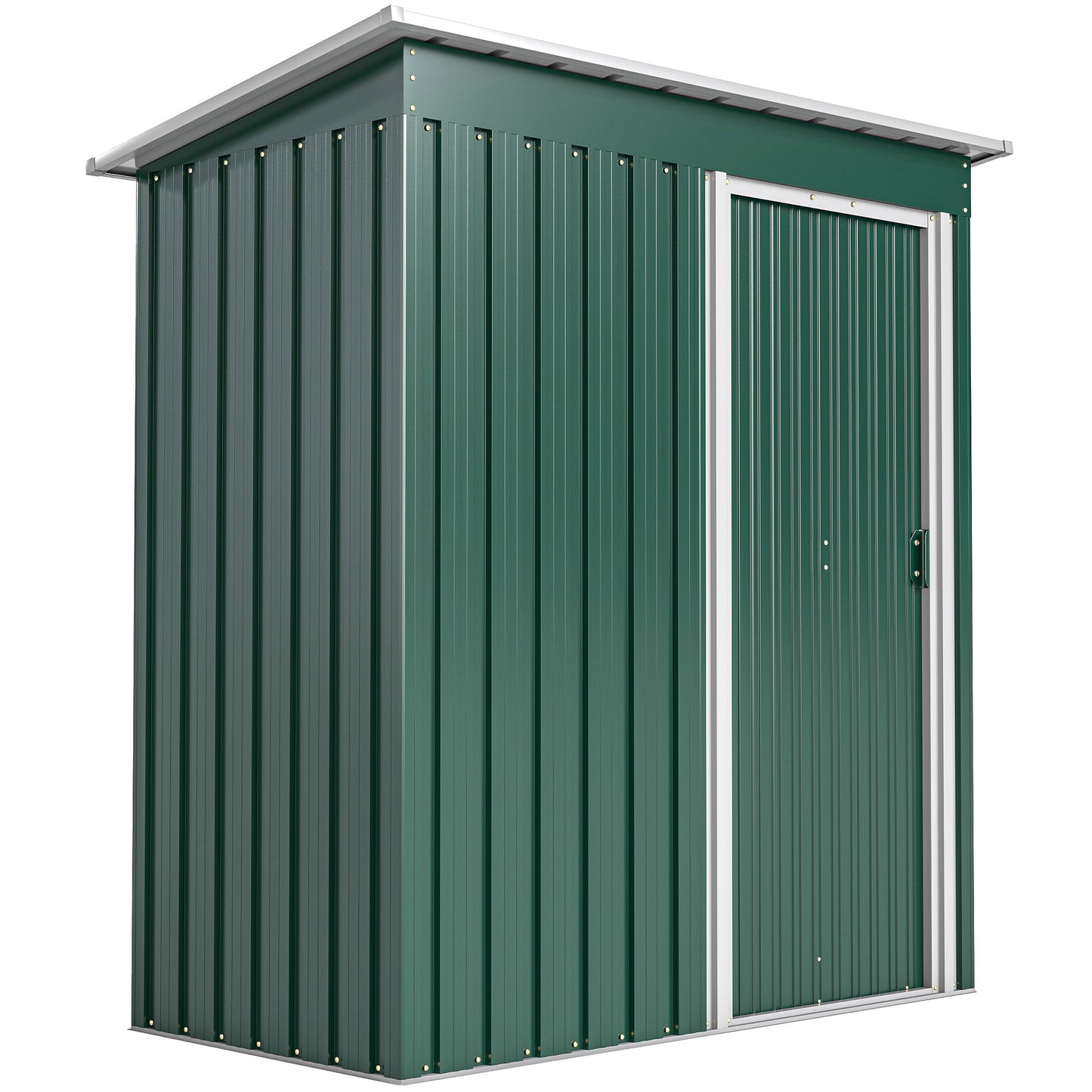 Outsunny Caseta De Jardín Exterior 1,16 M² 163x89x182 Cm Con Puerta Corredera_0