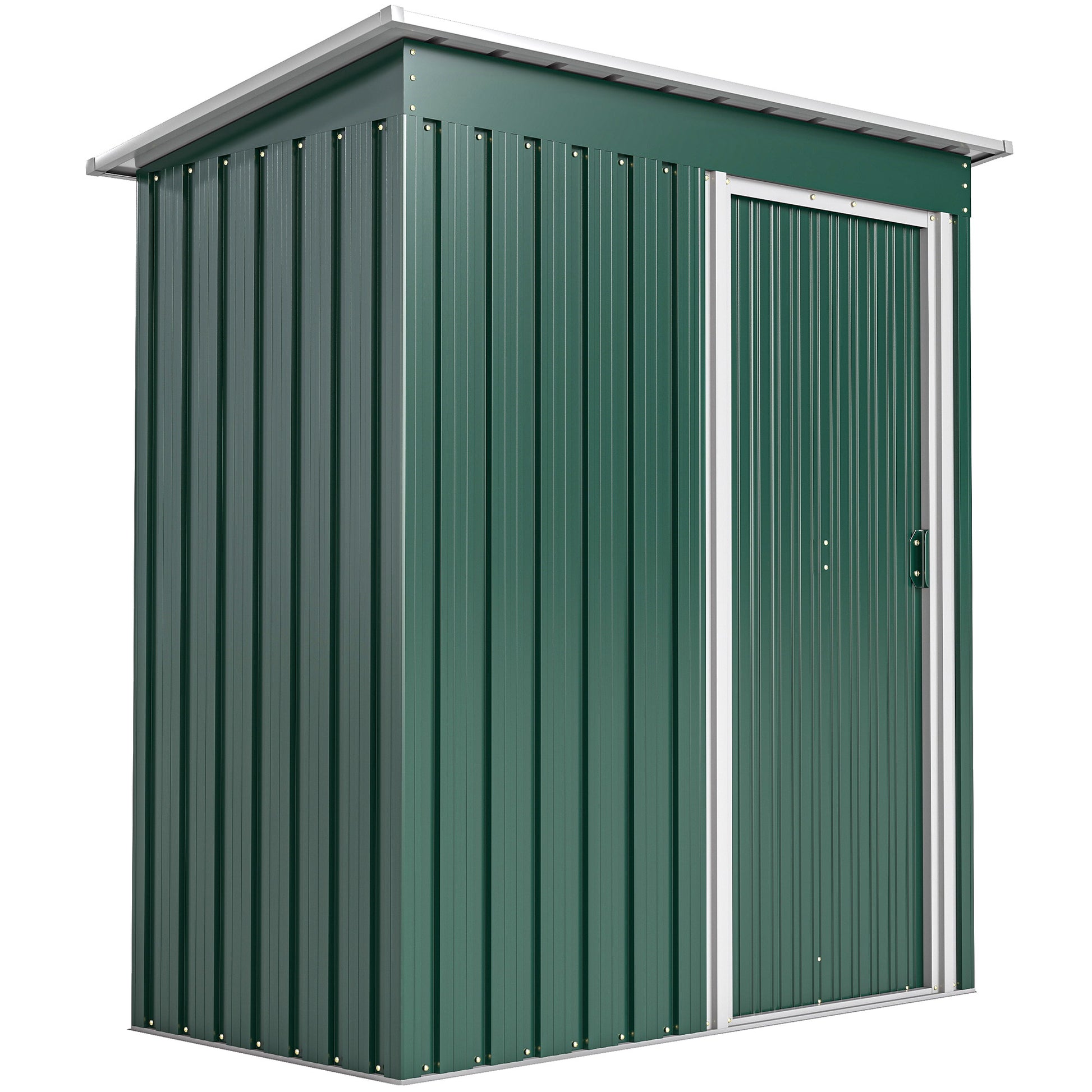 Outsunny Caseta De Jardín Exterior 1,16 M² 163x89x182 Cm Con Puerta Corredera_0