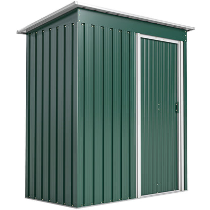 Outsunny Caseta De Jardín Exterior 1,16 M² 163x89x182 Cm Con Puerta Corredera_0