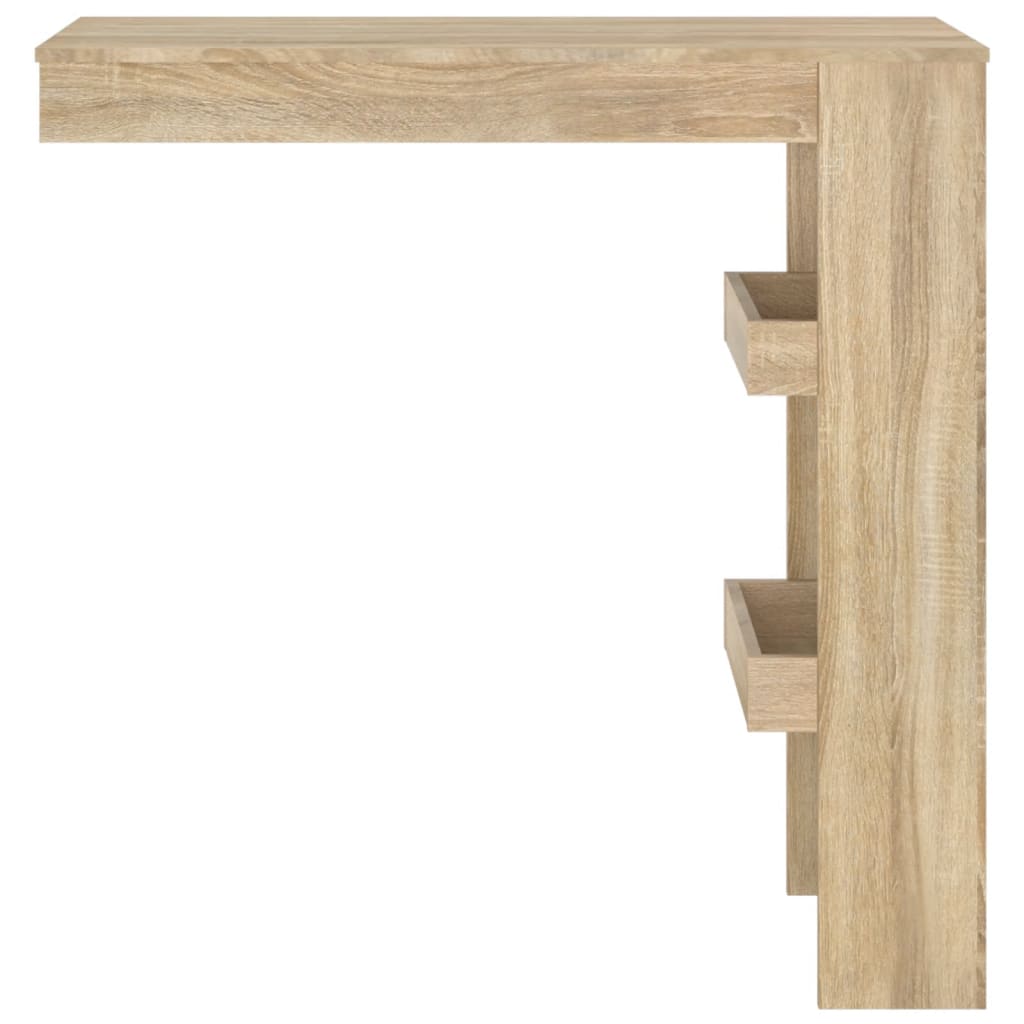 Mesa De Bar De Pared Contrachapada Roble Sonoma 102x45x103,5cm_1
