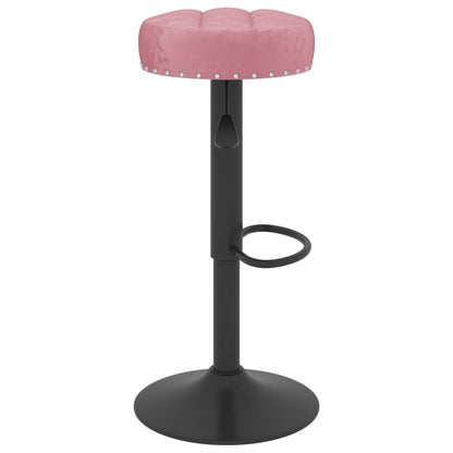 Taburetes De Cocina 2 Unidades Terciopelo Rosa_3