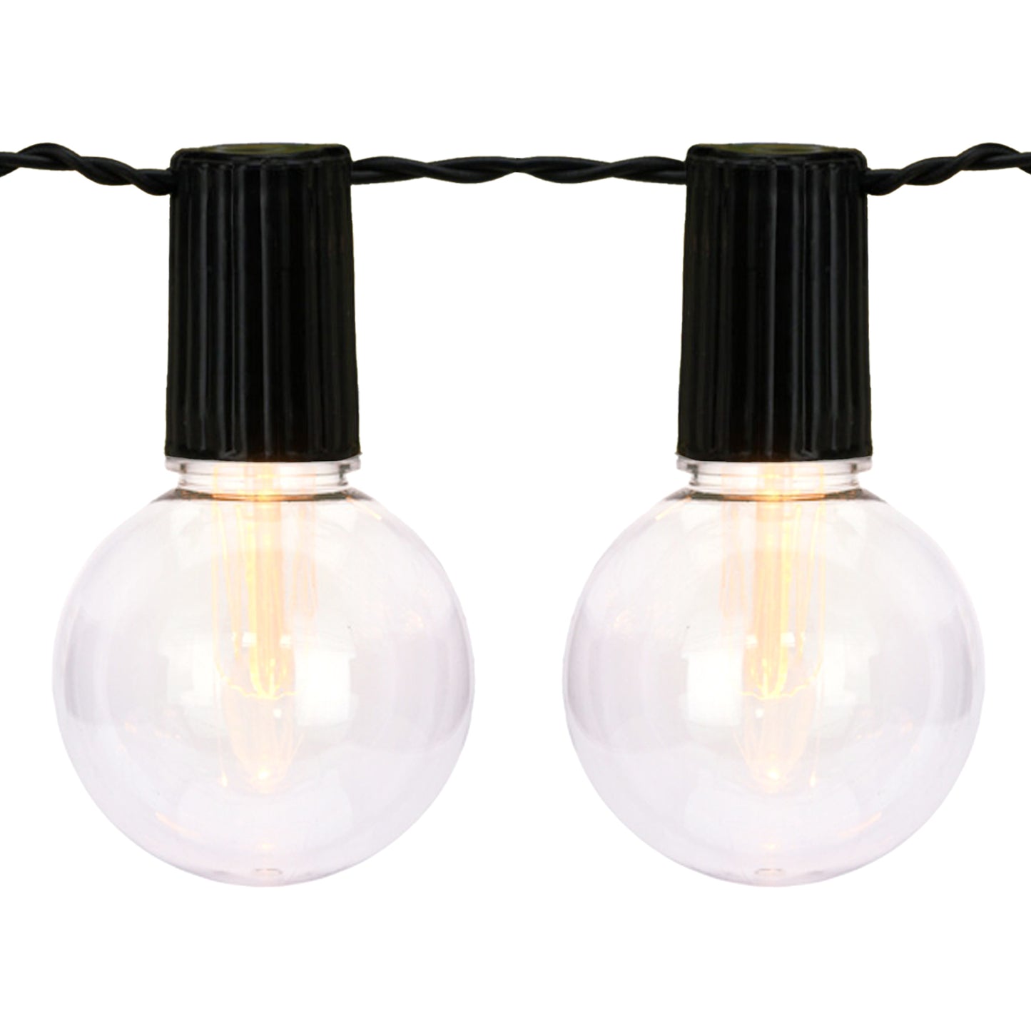 Well Home Set De 20 Luces Blancas Cálidas De Fiesta Solar Con Panel Led Transparentes_0