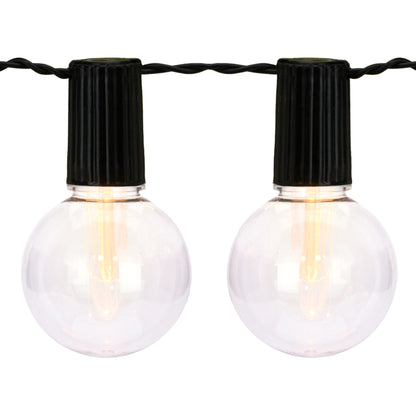 Well Home Set De 20 Luces Blancas Cálidas De Fiesta Solar Con Panel Led Transparentes_0