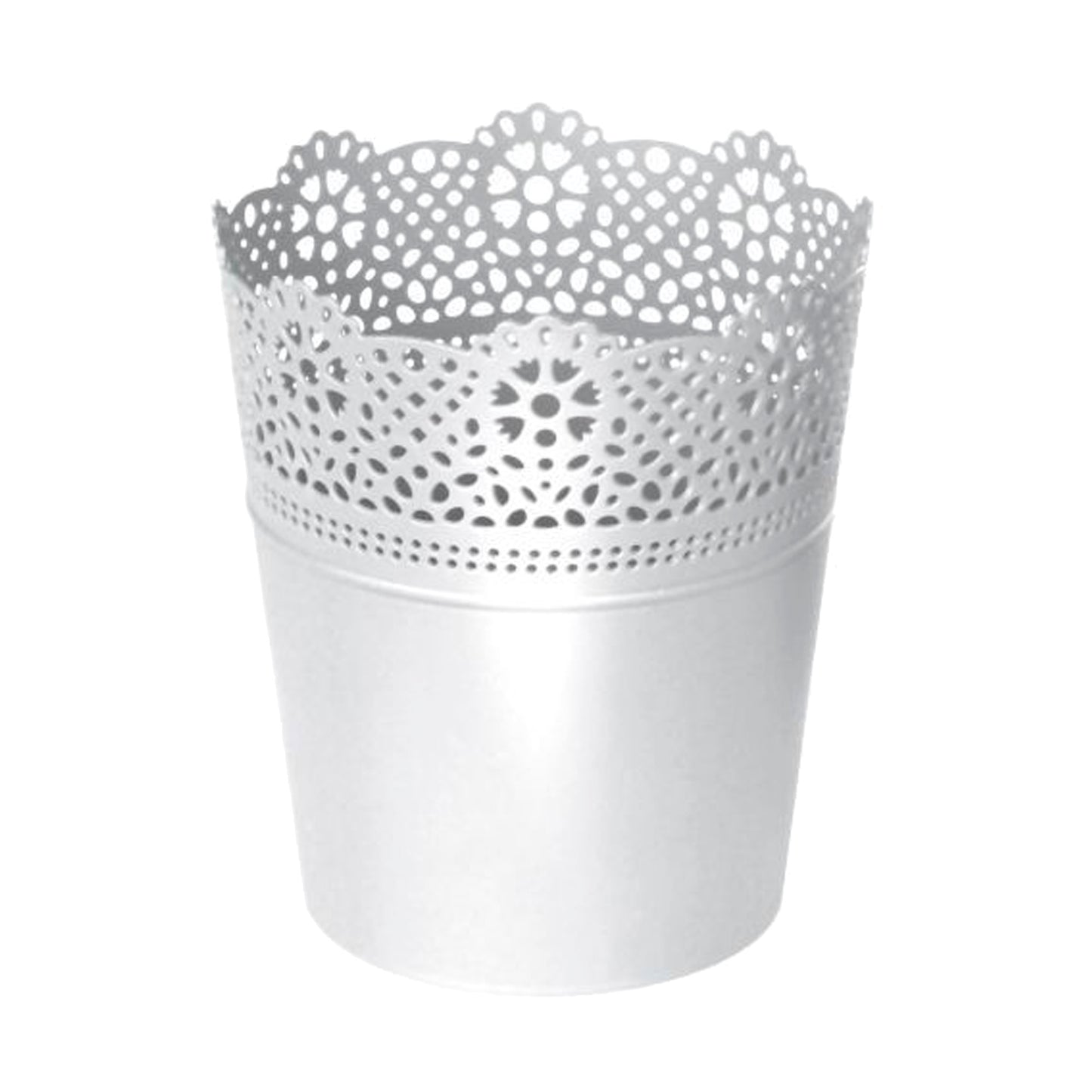 Maceta Lace , Dimensiones (mm) 112x112x130, Color Blanco_0