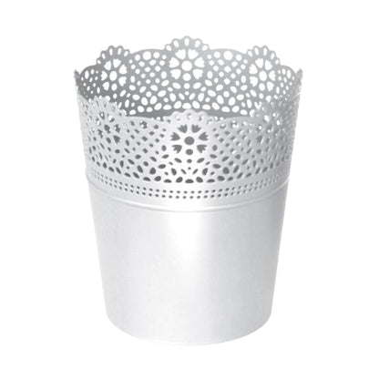 Maceta Lace , Dimensiones (mm) 112x112x130, Color Blanco_0