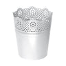 Maceta Lace , Dimensiones (mm) 112x112x130, Color Blanco