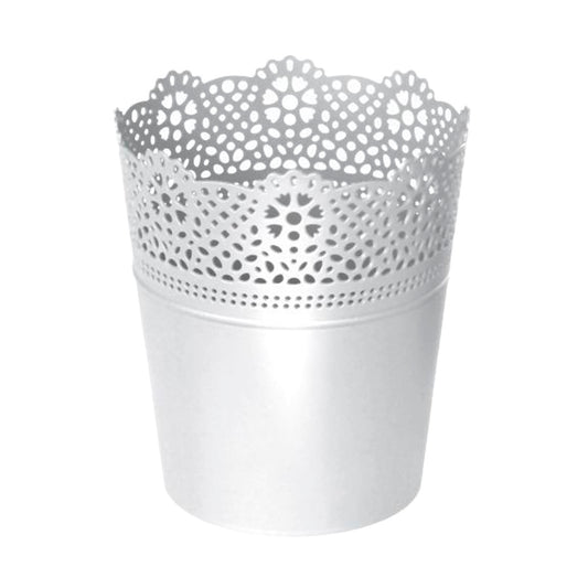 Maceta Lace , Dimensiones (mm) 112x112x130, Color Blanco_0