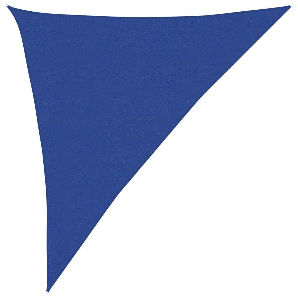Vidaxl Toldo De Vela Triangular Hdpe Azul 160 G/m² 3x4x5 M_0