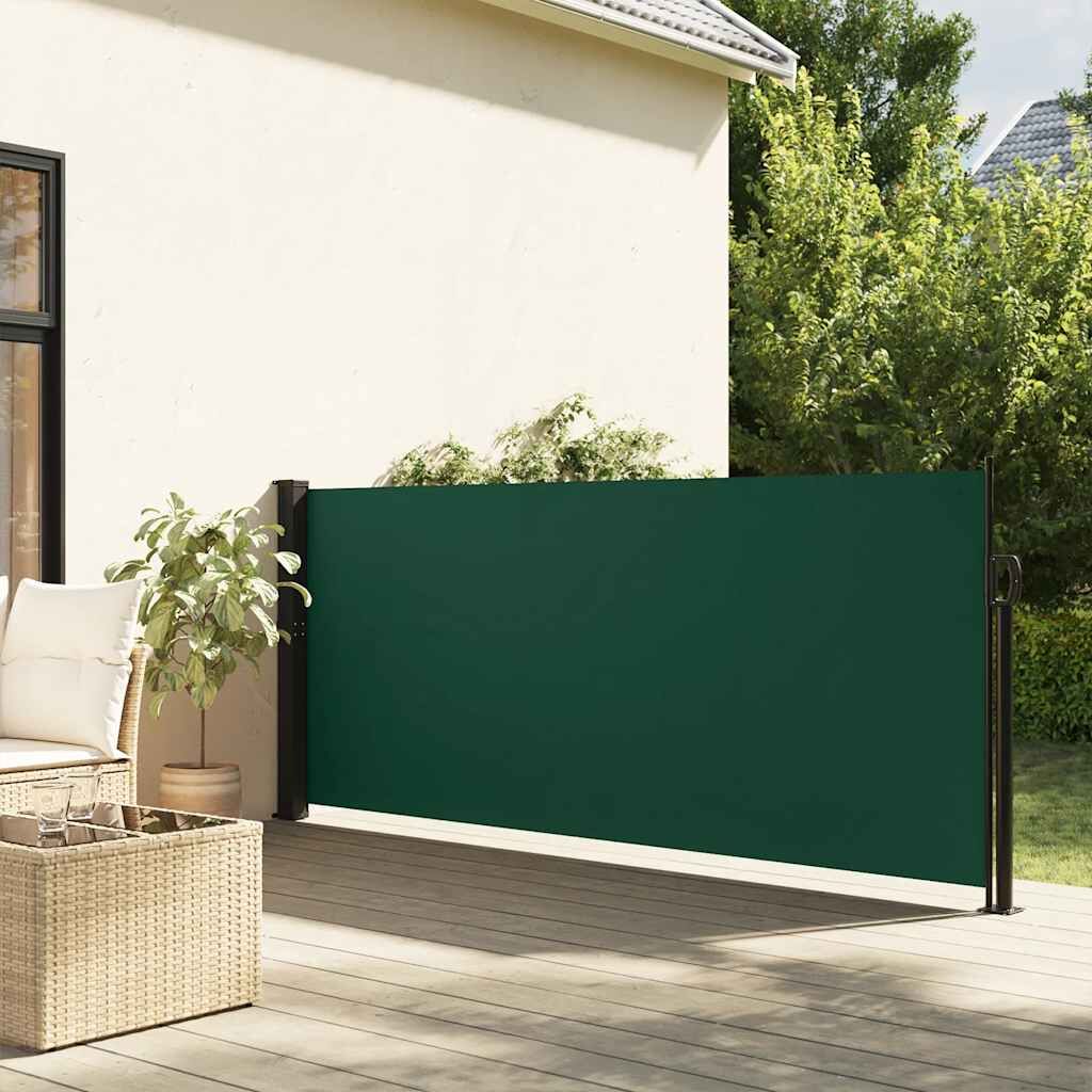 Vidaxl Toldo Lateral Retráctil Verde Oscuro 100x500 Cm_1