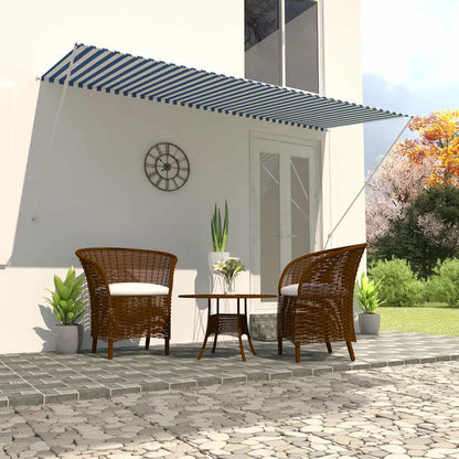 Toldo Retráctil 300x150 Cm Azul Y Blanco_1