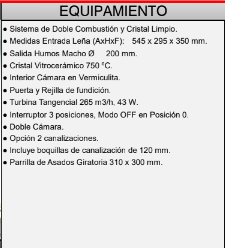 BRICOSOL Chimenea de leña frontal FM Modelo C-300 Sin Turbina, Vermiculita_1