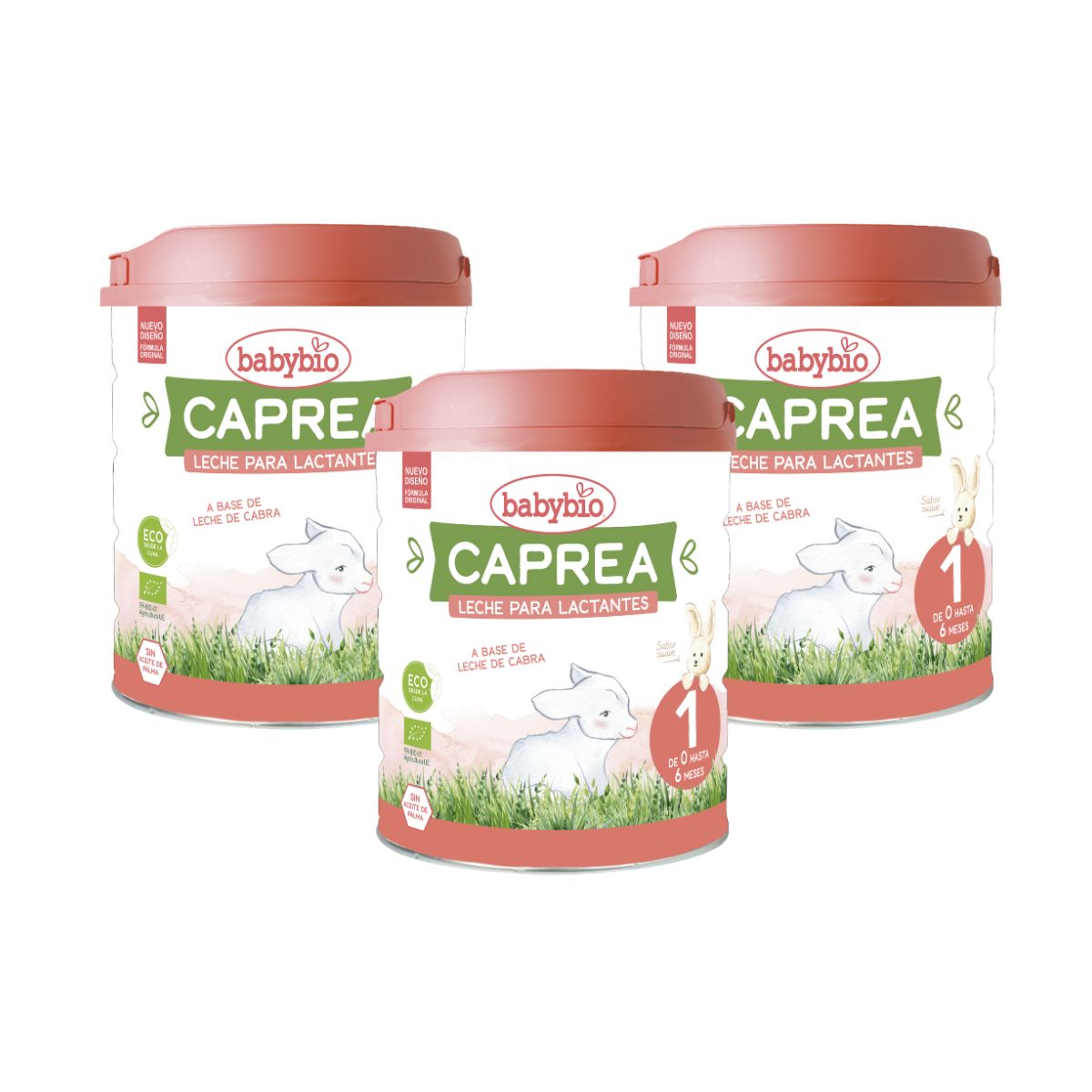 Pack 3 uds Leche cabra lactantes Caprea 1 (0 a 6 meses) 800 g