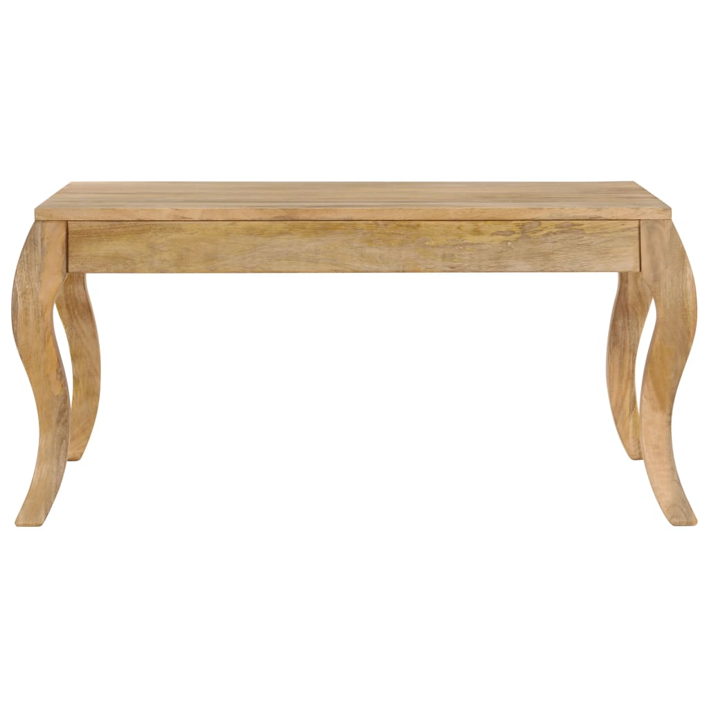 Mesa De Centro De Madera Maciza De Mango 80x80x40 Cm_0