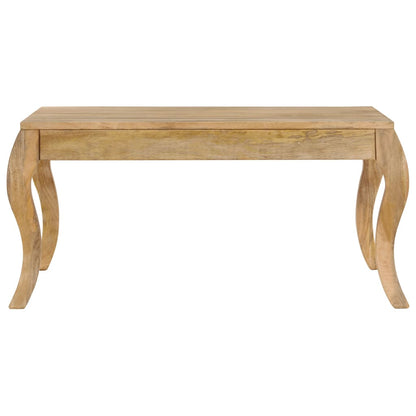 Mesa De Centro De Madera Maciza De Mango 80x80x40 Cm_0