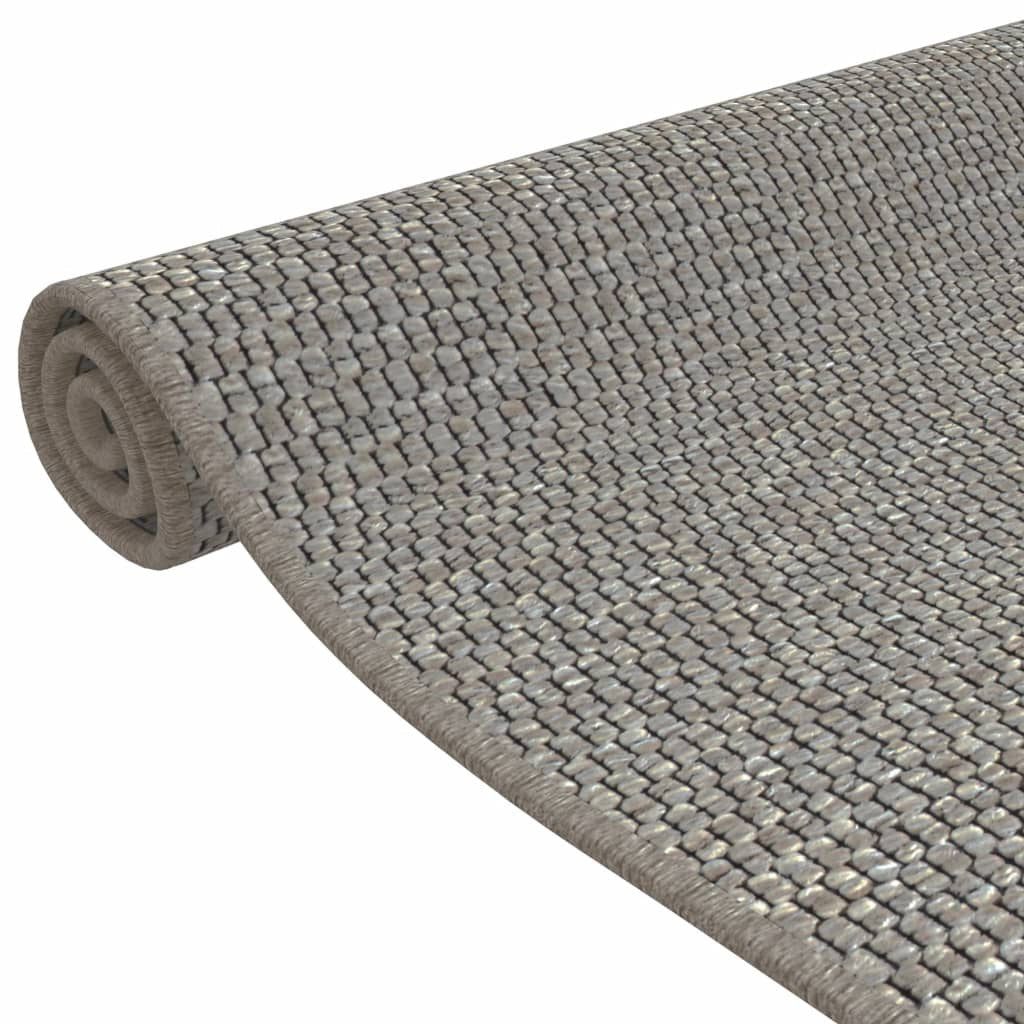 Vidaxl Alfombra De Pasillo Con Aspecto De Sisal Plateada 50x100 Cm_4