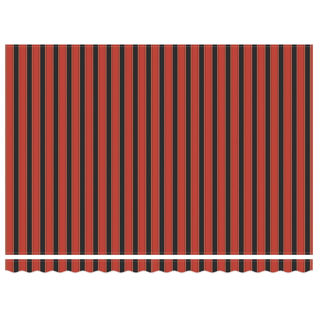 Toldo Retráctil Aluminio Y Tela Naranja Y Marrón 4,5x3 M_3