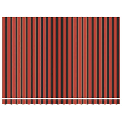 Toldo Retráctil Aluminio Y Tela Naranja Y Marrón 4,5x3 M_3