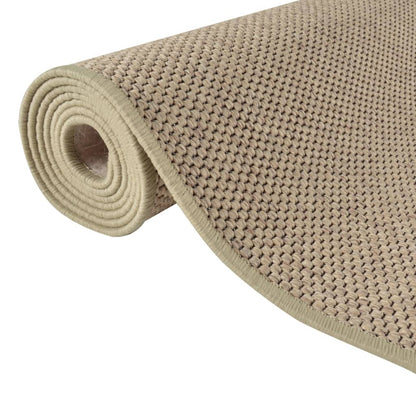 Alfombra De Pasillo Con Aspecto De Sisal Color Arena 80x400 Cm / Vetonek_1