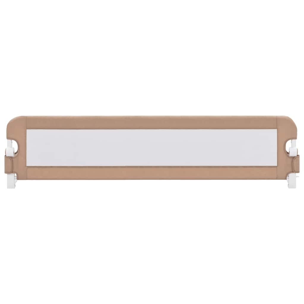Vidaxl Barandilla De Seguridad Cama De Niño Poliéster Taupe 180x42 Cm_2