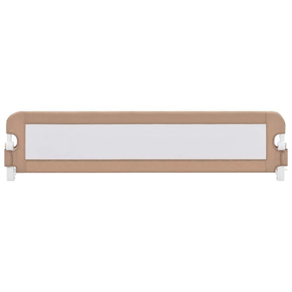 Vidaxl Barandilla De Seguridad Cama De Niño Poliéster Taupe 180x42 Cm_2