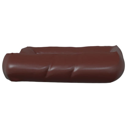 Vidaxl Cama Para Perros De Cuero Sintético Marrón 105x80x25 Cm_4