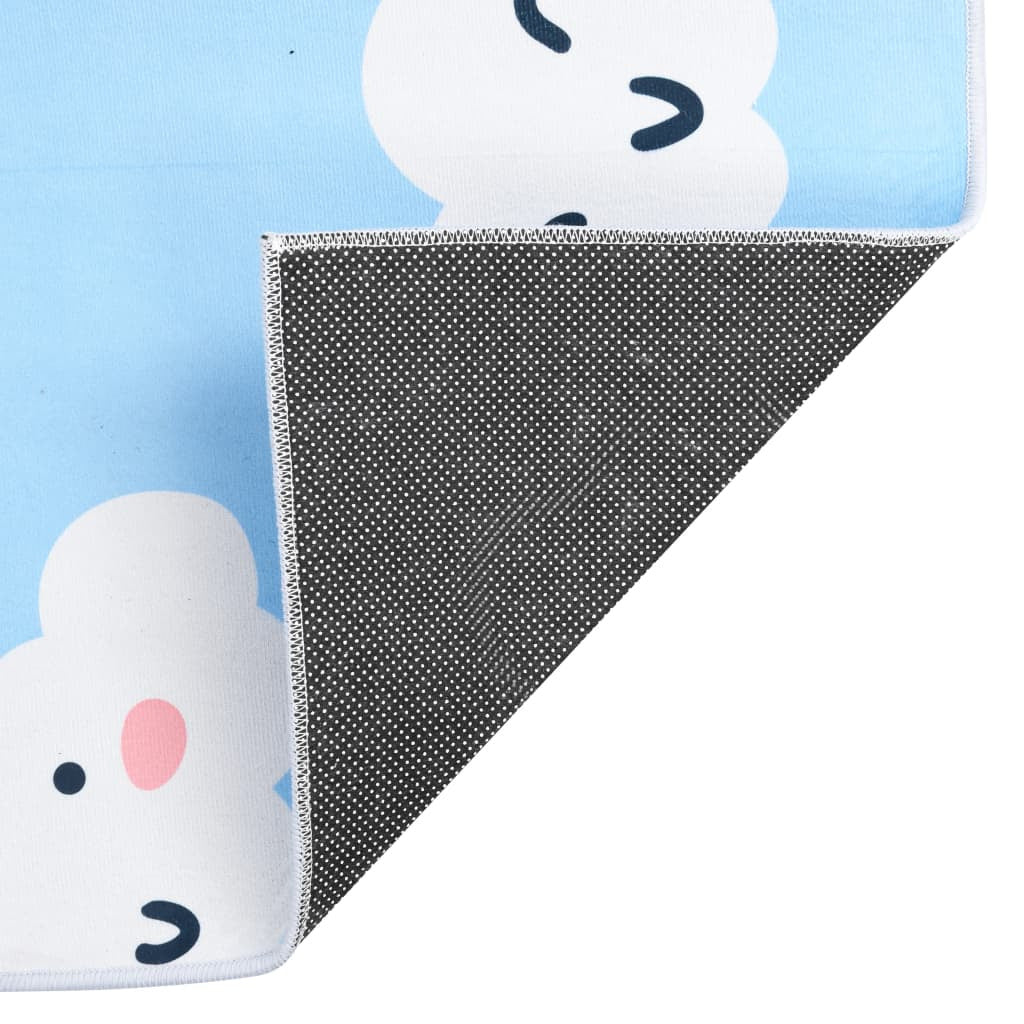 Vidaxl Alfombra Estampada Tela Multicolor 80x150 Cm_3