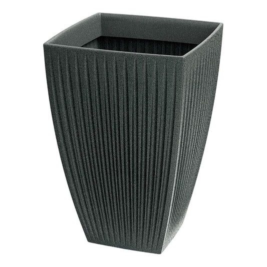 Maceta Latia Square High Ø40x40 Grafito Granito