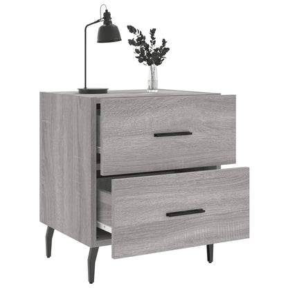 Mesitas Noche 2 Uds Madera Ingeniería Gris Sonoma 40x35x47,5 Cm_2