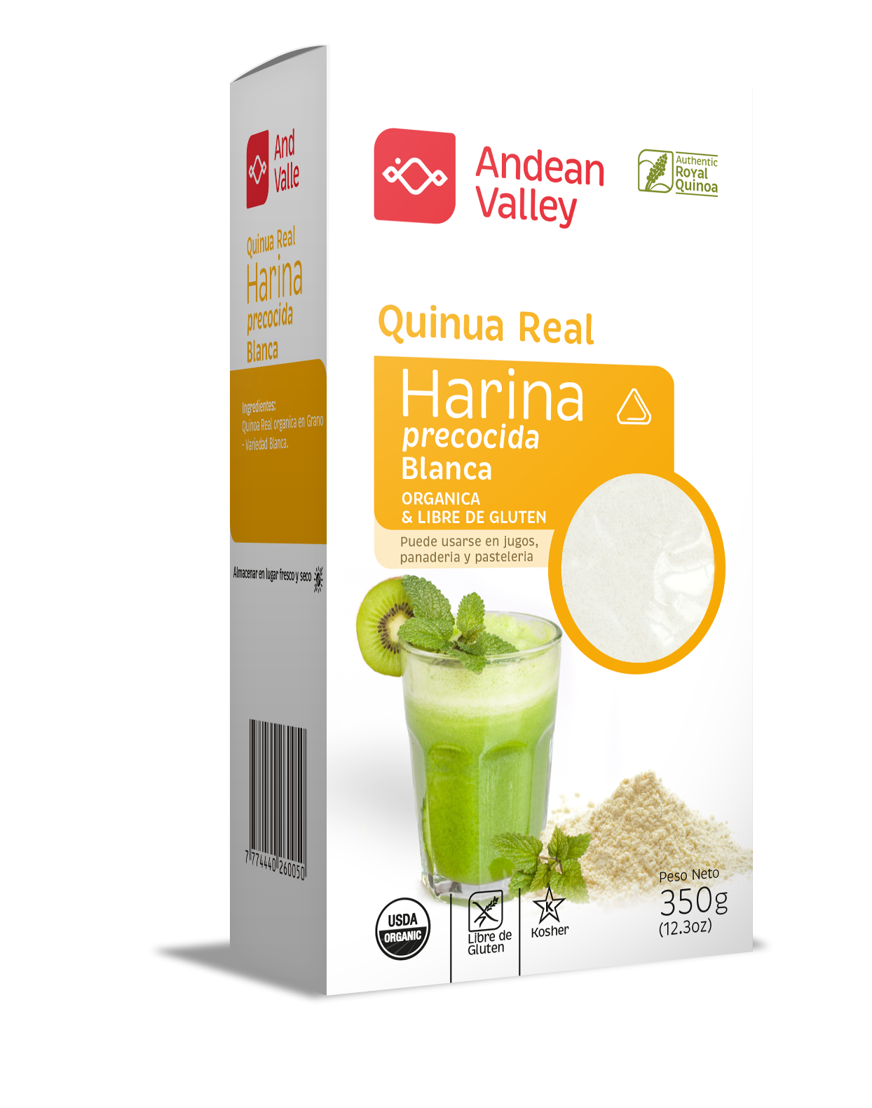 Harina Precocida De Quinua Real Blanca Orgánica_0