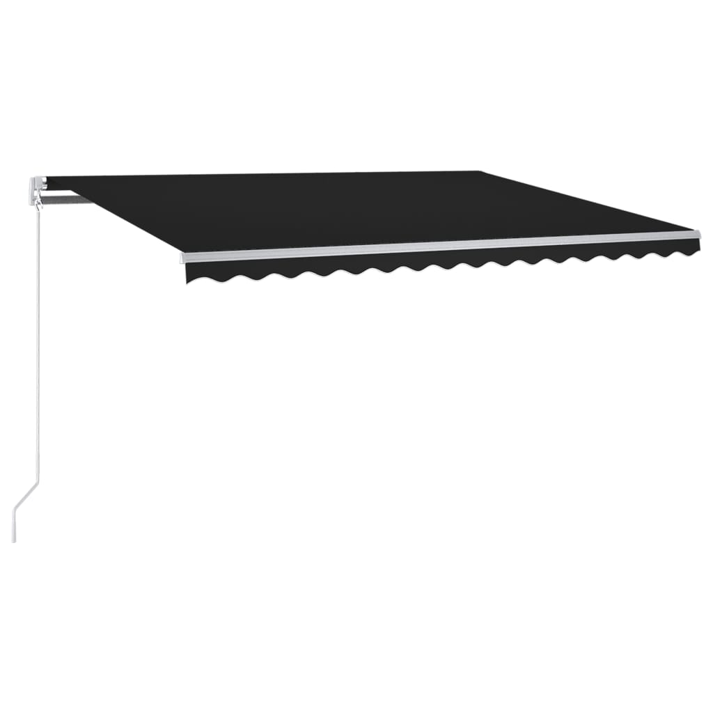Toldo Automático Led Sensor De Viento Gris Antracita 300x250 Cm_0
