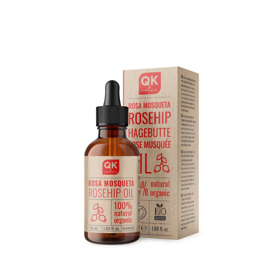 QKnatur - Aceite De Rosa Mosqueta 100% Puro Orgánico - 50 Ml - Para Cicatrices Y Estrías - Antiarrugas Y Antiedad_0