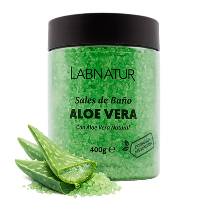 Sales de Baño de Aloe Vera Labnatur 400 g | Hidratan, Suavizan y Refrescan | Baño Relajante | Veganas_1