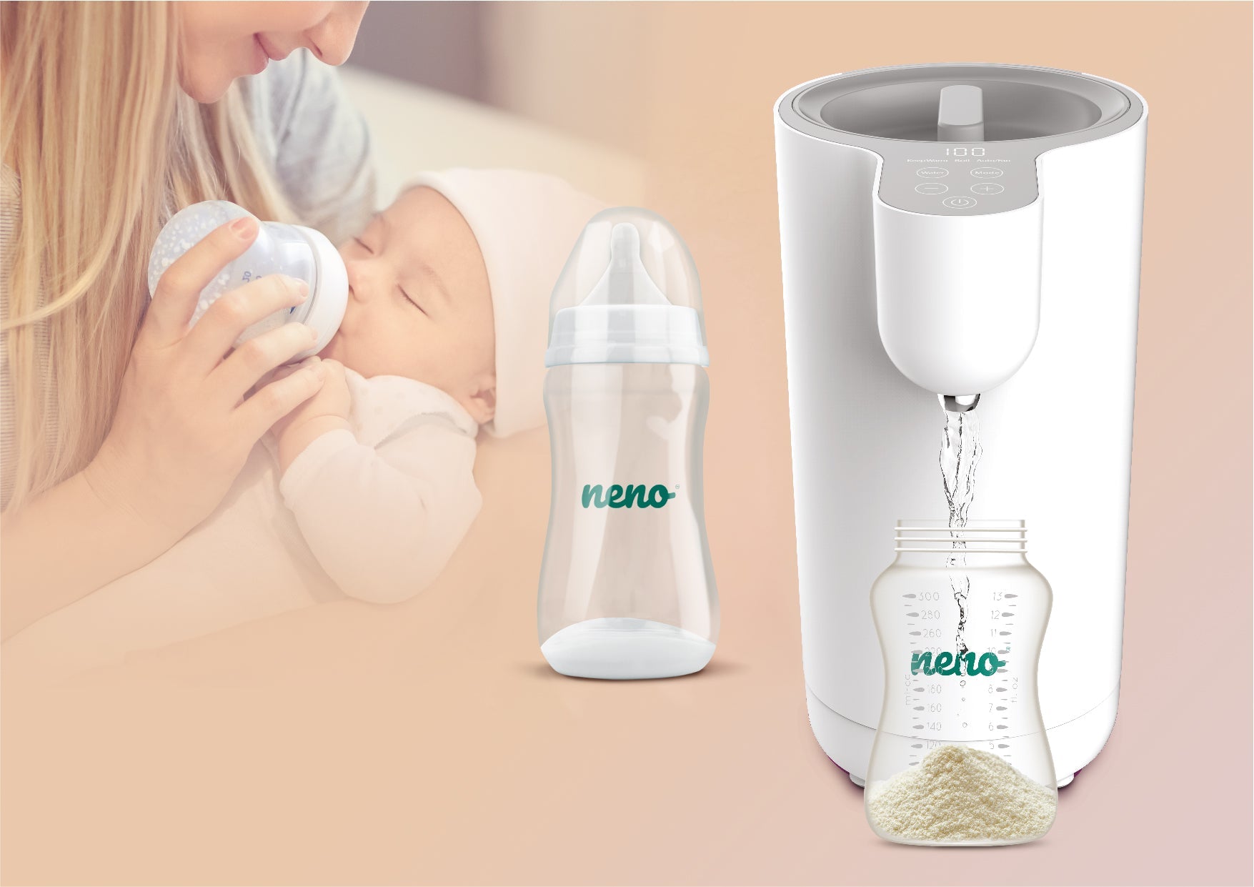 Neno Preparador De Biberones Automático Neno Aqua_4