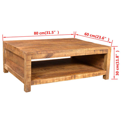 Mesa De Centro De Madera Maciza De Mango_4