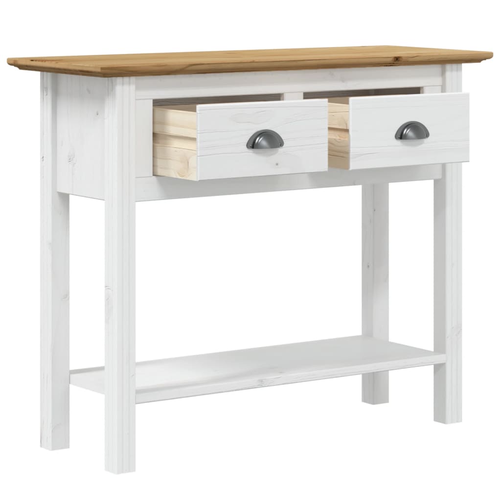 Mesa Consola Bodo Madera Maciza De Pino Marrón 91x35x74 Cm_2