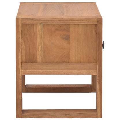 Mesita De Noche Madera Maciza De Teca 50x30x35 Cm_2