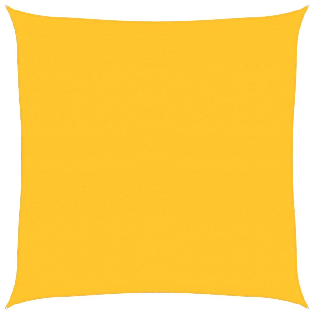 Vidaxl Toldo De Vela Cuadrado Hdpe Amarillo 160 G/m² 4,5x4,5 M_0
