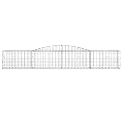 Cestas De Gaviones 25 Uds Forma De Arco Hierro 400x50x60/80 Cm_3
