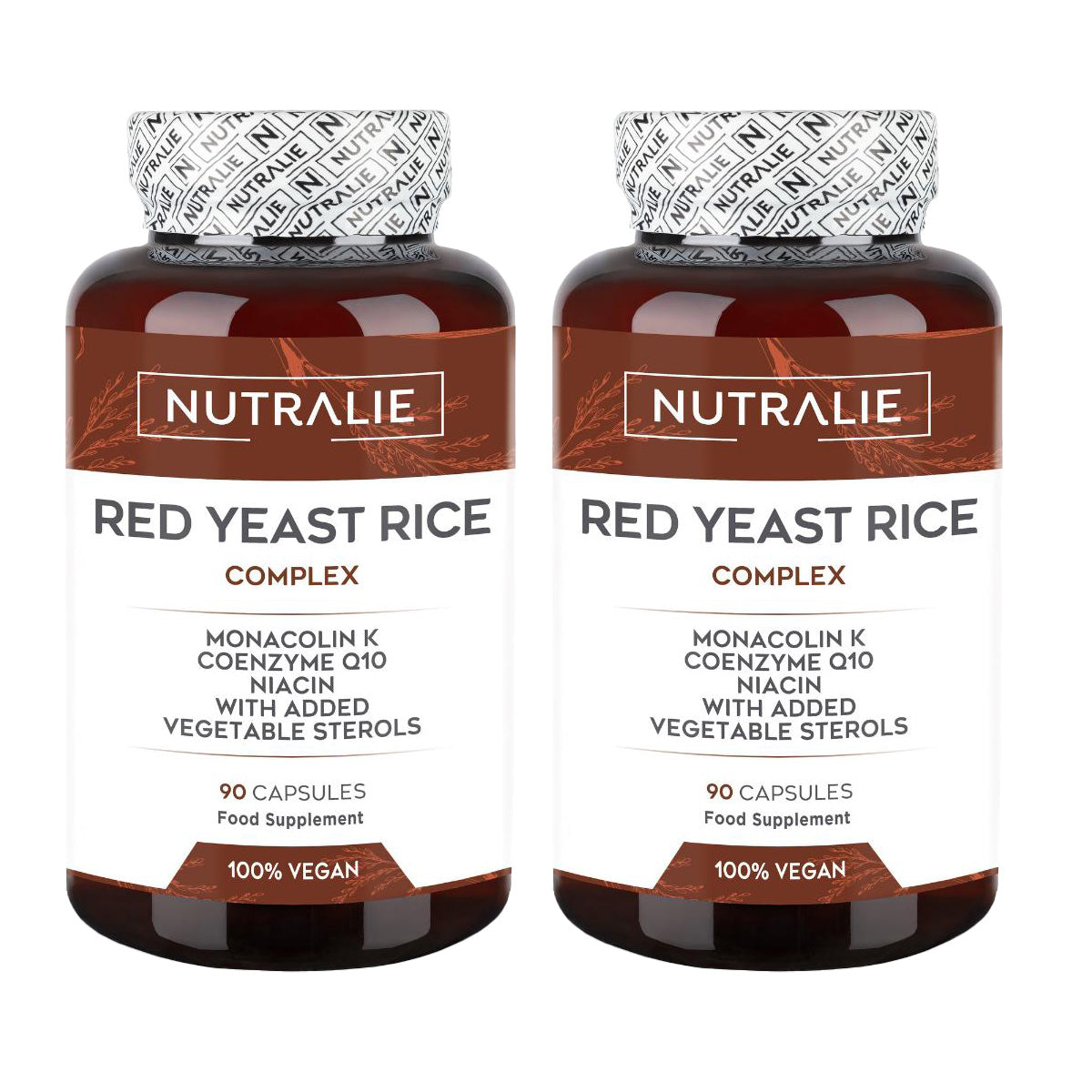 Pack 2x Nutralie Levadura de Arroz Rojo con 2,9mg Monacolina y Q10 90 Cápsulas